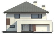 Проект двухэтажного дома с современными элементами