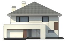 Проект двухэтажного дома с современными элементами