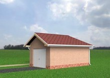 Архитектурный проект гаража с хозяйственным помещением
