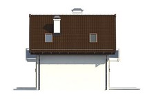 Проект небольшого дачного дома с мансардой