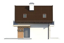 Проект небольшого дачного дома с мансардой