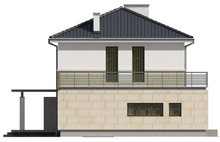 Проект современного двухэтажного дома простой конструкции