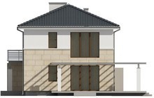Проект современного двухэтажного дома простой конструкции