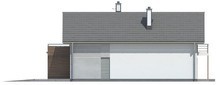 Проект дома с гаражом для узкого участка