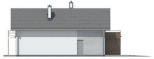 Проект дома с гаражом для узкого участка