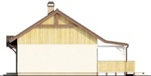 Проект небольшого дома с крытой террасой