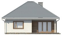 Проект одноэтажного дома с крытой террасой