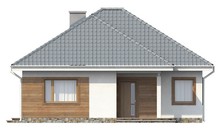 Проект одноэтажного дома с крытой террасой