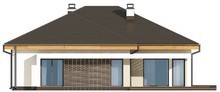 Проект одноэтажного дома с фронтальным гаражом