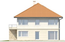 Проект двухэтажного дома с террасой над гаражом