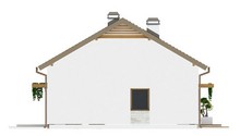 Проект одноэтажного дома с небольшим чердаком