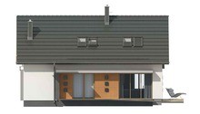 Проект небольшого дома с мансардой и гаражом