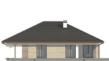 Проект одноэтажного дома с террасой