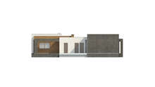 Проект современного дома с плоской крышей общей площадью 263 кв.м.