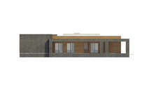 Проект современного дома с плоской крышей общей площадью 263 кв.м.