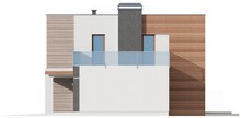 Современный проект двухэтажного коттеджа с гаражом