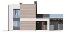 Современный проект двухэтажного коттеджа с гаражом