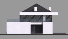Двухэтажный жилой дом с просторными верандами