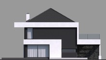Двухэтажный жилой дом с просторными верандами