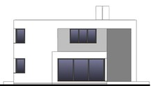 Двухэтажный дом с общей комнатой отдыха на втором этаже