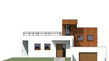 Оригинальный проект жилого дома площадью 180 кв. м в стиле минимализма с огромными террасами