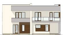 Проект двухэтажного жилого дома на две семьи