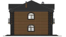Проект двухэтажного дома с кирпичным фасадом общей площадью 204 кв.м.