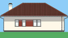 Проект удобного дачного дома с гаражом площадью 90 кв.м.