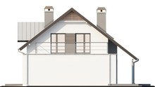 Проект классического дома с террасой над гаражом