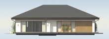 Проект одноэтажного дома с гаражом на одну машину