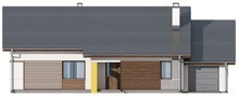 Проект одноэтажного дома с тремя спальнями и гаражом