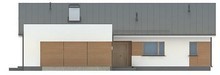 Проект одноэтажного дома простой формы с гаражом для двух авто