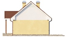 Проект классического дома с двускатной крышей