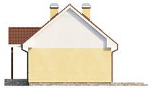 Проект классического дома с двускатной крышей