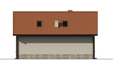 Проект дачного маленького дома с мансардой для небольшого участка