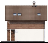 Проект двухэтажного дома с панорамным остеклением