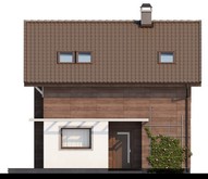 Проект двухэтажного дома с панорамным остеклением