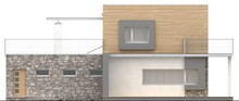Проект современного дома с террасой над гаражом