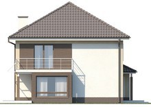 Проект двухэтажного классического дома с гаражом