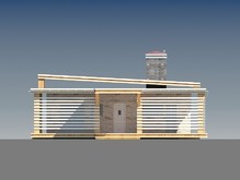 Проект современной загородной дачи с плоской крышей