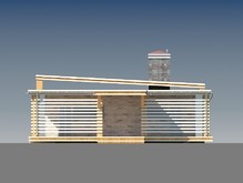 Проект современной загородной дачи с плоской крышей