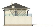 Проект стильного светлого красивого двухэтажного дома с гаражом и террасой