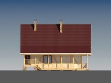 Проект каркасного дома в стиле шале