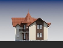 Оригинальный проект дома с комбинированным фасадом