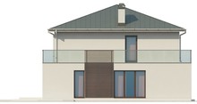 Проект двухэтажного дома с большими окнами
