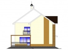 Проект двухэтажного дома с бильярдной в мансарде