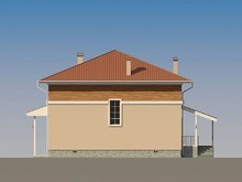Архитектурный проект квадратного стильного дома
