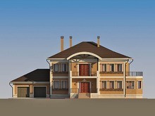 Архитектурный проект красивого дома для большой семьи
