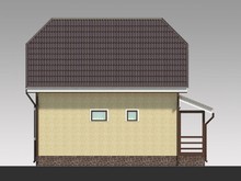 Архитектурный проект двухэтажного небольшого дома 100 m²