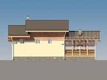Архитектурный проект бани с уютной крытой террасой